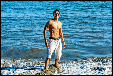 priyom haider beach shirtless